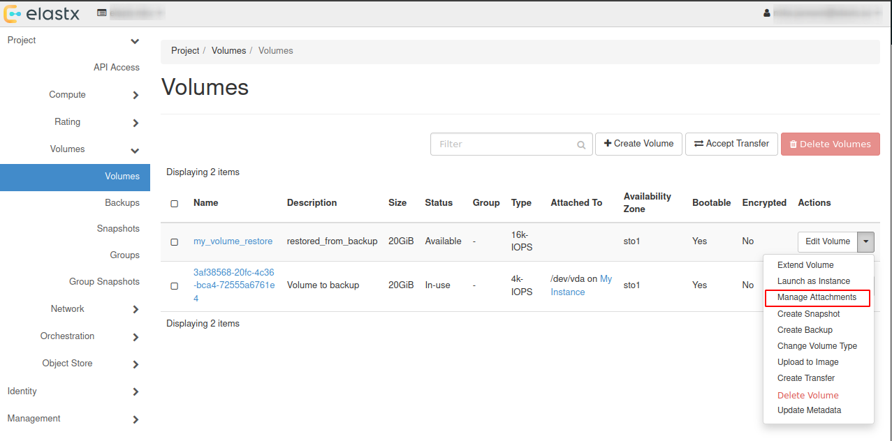Status-attach-volume